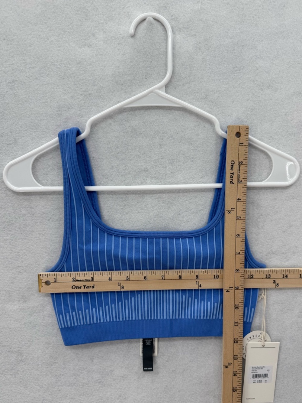 NWT Vuori Bi-Color Seamless Longline Bra Oxford/Riviera Blue VW1305‎ Size Small - Picture 9 of 10